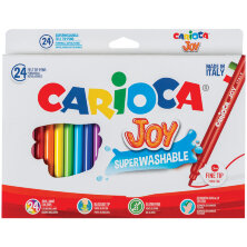 Фломастеры Carioca "Joy", 24цв., смываемые, картон, европодвес